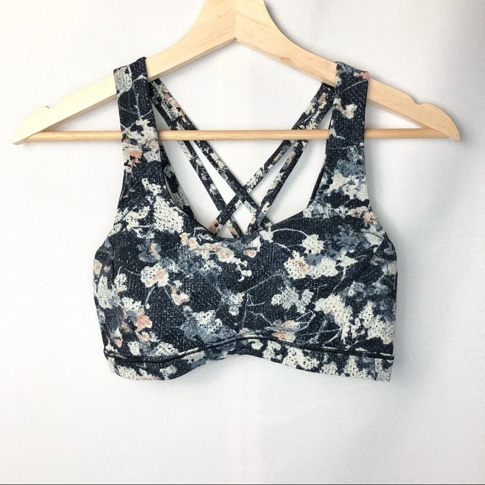 Lululemon Free to Be Serene Sports Bra in‎ Spring Bloom Multi 4